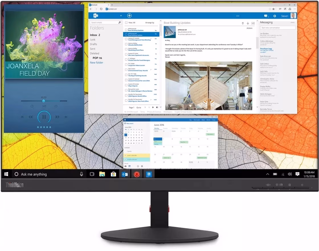 27.0" LENOVO IPS LED ThinkVision S27q-10 Black Borderless (4ms, 1000:1, 350cd, 2560x1440, 178°/178°, HDMI, DisplayPort, Audio Line-in/out, VESA) 