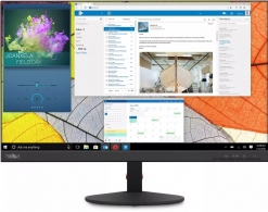 27.0" LENOVO IPS LED ThinkVision S27q-10 Black Borderless (4ms, 1000:1, 350cd, 2560x1440, 178°/178°, HDMI, DisplayPort, Audio Line-in/out, VESA) thumbnav 1