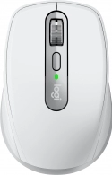 Logitech Wireless Mouse MX Anywhere 3, 6 buttons, Bluetooth + 2.4GHz, Optical, 200-4000 dpi,Effortless multi-computer workflow pair up to 3 devices, Unifying receiver, Pale Grey