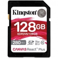 Card de memorie SD Kingston Canvas React Plus V60/ UHS-II/ 280MBps/ 128GB