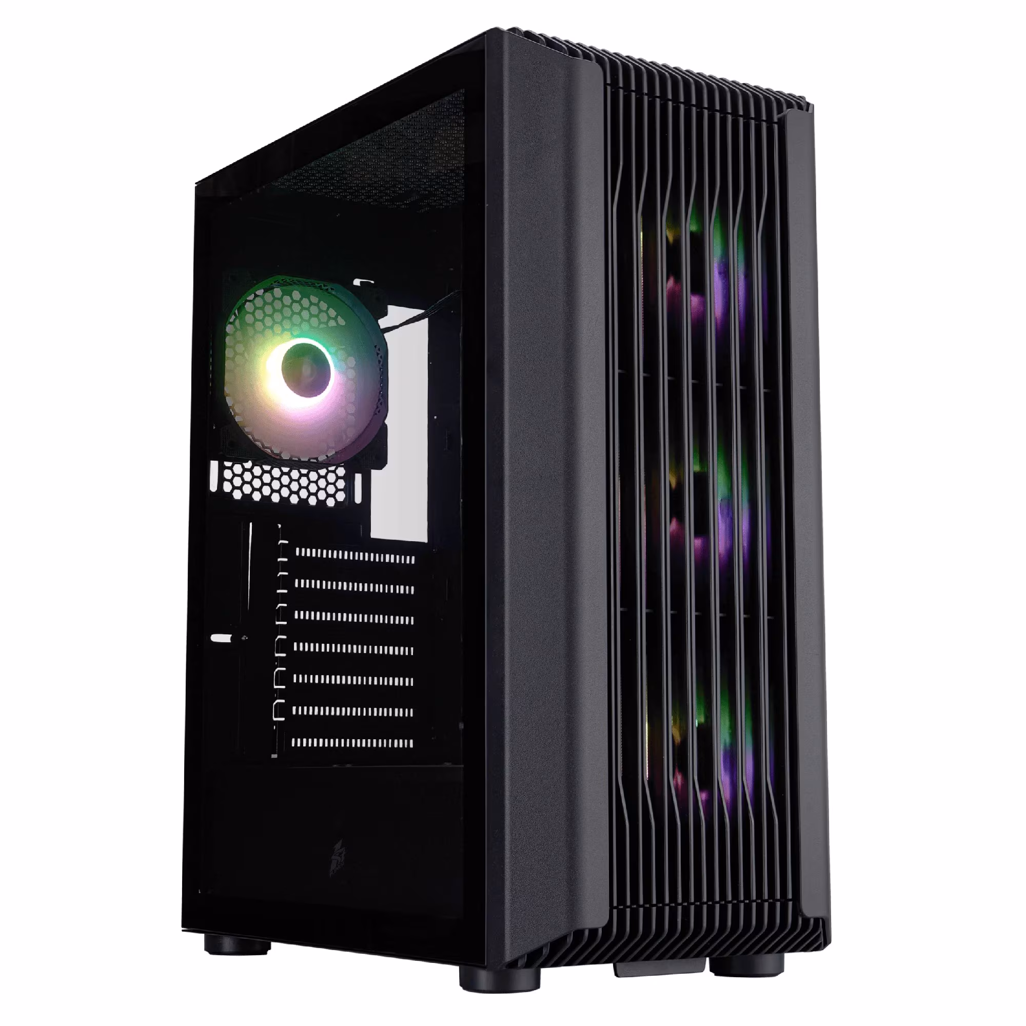 Корпус 1STPLAYER H6 / w/oPSU / Side-Window / 4 x F7 / ATX / White