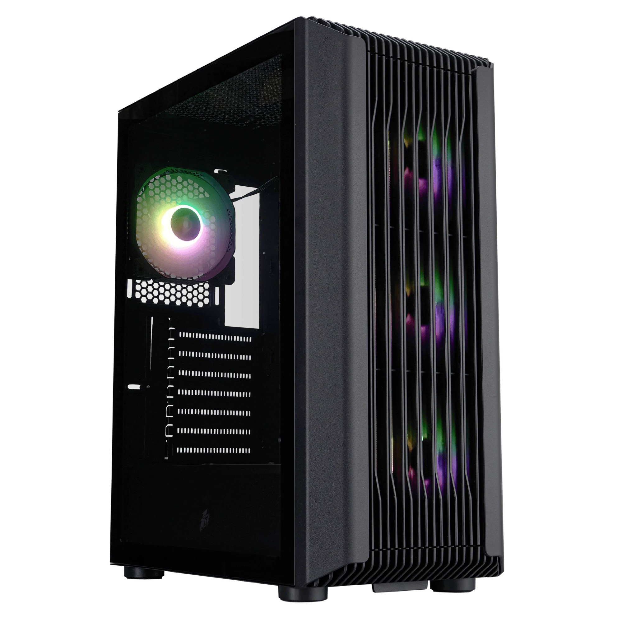 Корпус 1STPLAYER H6 / w/oPSU / Side-Window / 4 x F7 / ATX / White photo 1