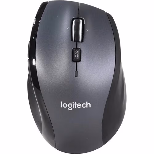 Logitech Wireless Mouse M705 Optical Mouse, Hyper-fast scrolling, Nano receiver, Dark-Grey/Silver, Retail 