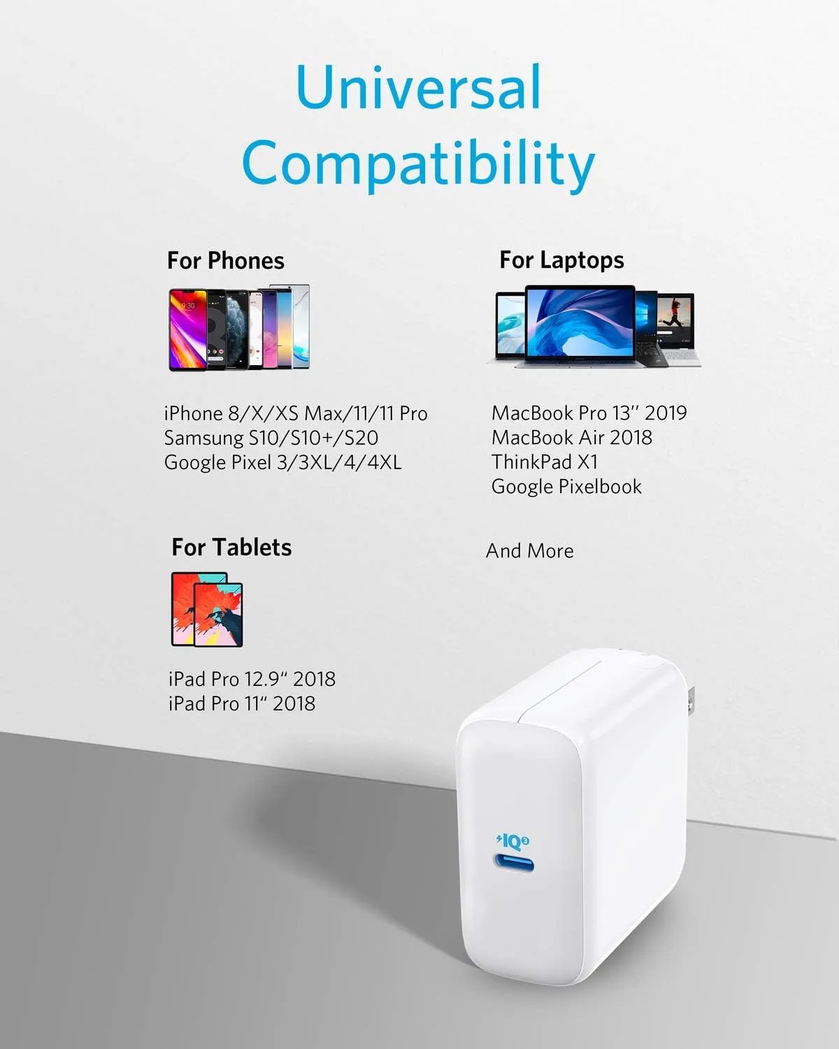 Incarcator retea de calatorie (EU/UK/USA) Anker PowerPort III GaN / 65W / USB-C photo 7