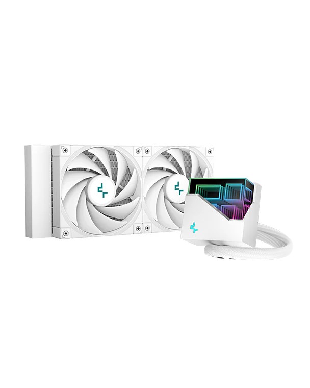 Sisteme de racire lichid DEEPCOOL LT520 WH / Universal / 240W / fans: 500~2250pm, pump: 2400rpm / 17.6~32.9 dBA / 85.85CFM / White photo 1