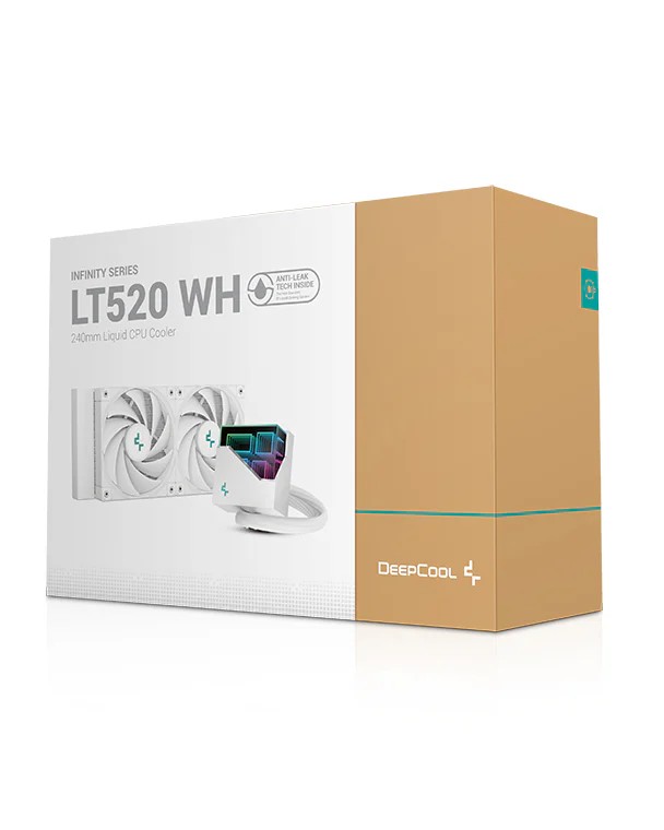 Sisteme de racire lichid DEEPCOOL LT520 WH / Universal / 240W / fans: 500~2250pm, pump: 2400rpm / 17.6~32.9 dBA / 85.85CFM / White photo 6