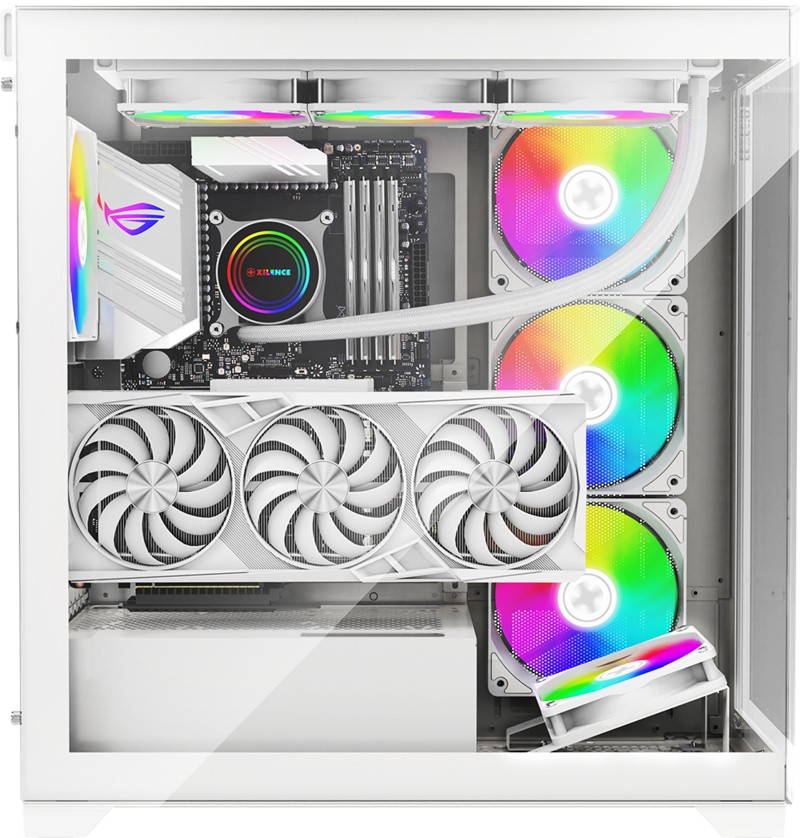 Корпус XILENCE Xilent Gleam / X818.W.ARGB/ no PSU/ Aquarium panel/ ATX/ White photo 3