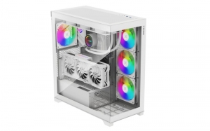 Корпус XILENCE Xilent Gleam / X818.W.ARGB/ no PSU/ Aquarium panel/ ATX/ White thumbnav 2