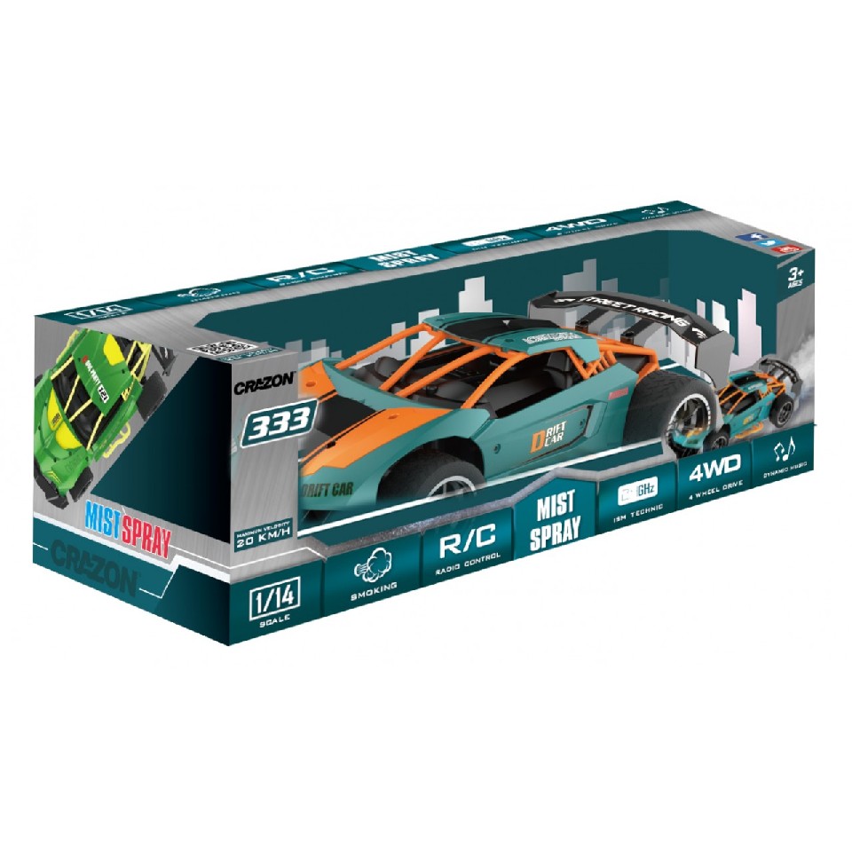 Crazon, Smoking Car, R/C 2.4G, 1:14 photo 1