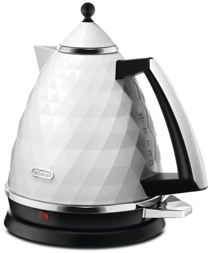 Чайник электрический Delonghi KBJ2001W, 1.7 л, 2000 Вт, Белый photo 1