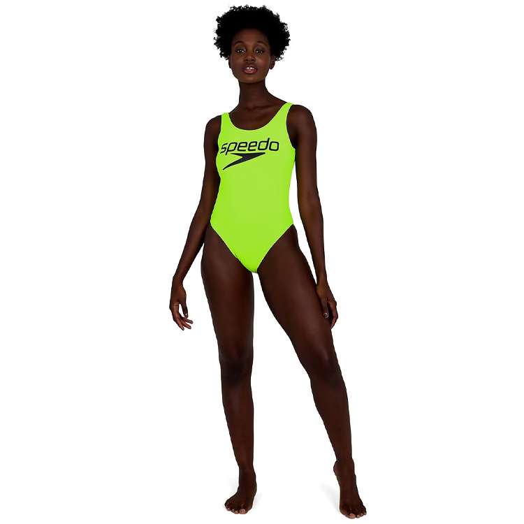 Купальник Speedo DEEP U-BK HI LEG 1PC PT / Женский / 36 / Черный/Жёлтый photo 1