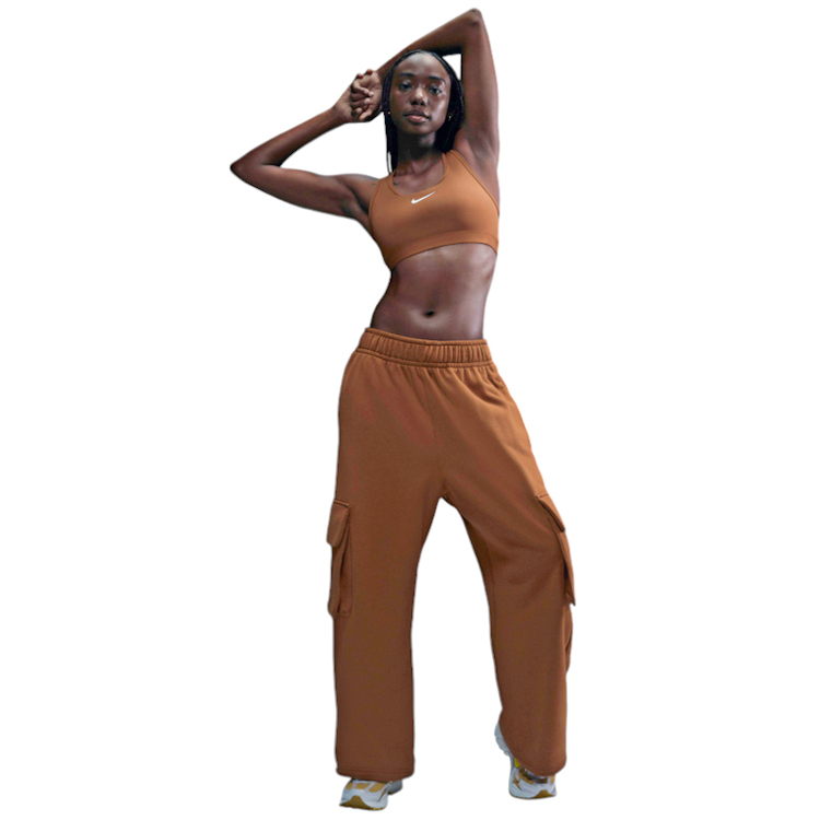 Bra sportive Nike W NK SWSH MED SPT BRA / Femei / L / Maro photo 3