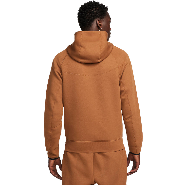 Мужская Толстовка Nike M NK TCH FLC FZ WR HOODIE L Коричневый photo 3