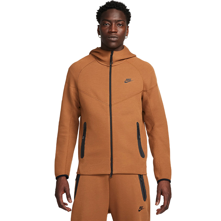 Мужская Толстовка Nike M NK TCH FLC FZ WR HOODIE L Коричневый photo 4