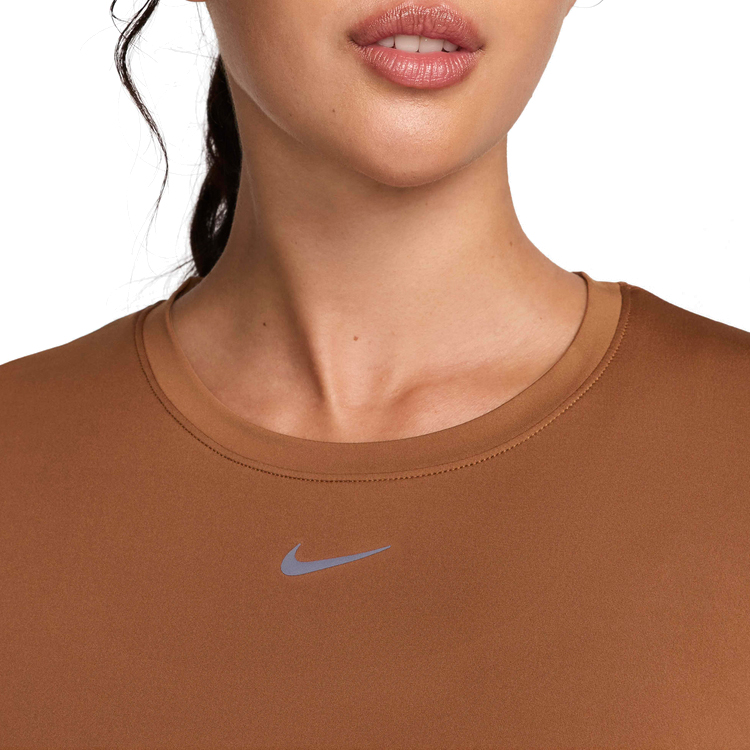 Tricou Nike W NK ONE CLASSIC DF SS TOP / Femei / S / Maro photo 4