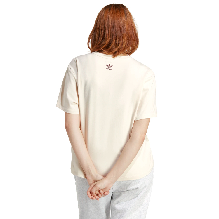 Tricou Adidas T-SHIRT 2XS Bej Femei photo 3
