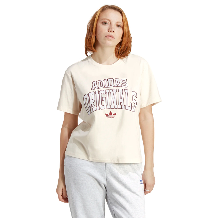 Tricou Adidas T-SHIRT 2XS Bej Femei photo 5