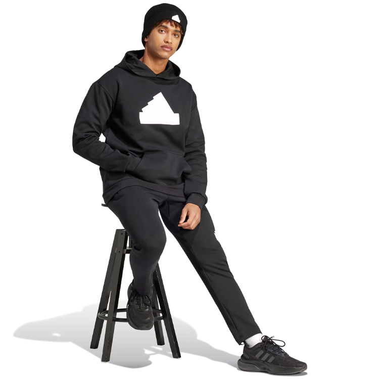 Мужская Толстовка Adidas M FI BOS HD XS Черный photo 2