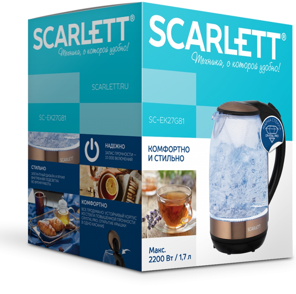 Fierbator de apa electric Scarlett SCEK27G81 photo 2