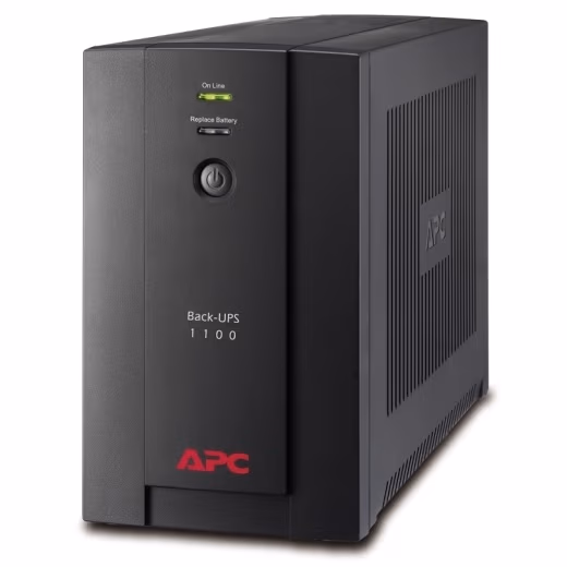 APC Back-UPS BX1100LI, 1100VA/550W, AVR, 6 x IEC Sockets (all 6 Battery Backup + Surge Protected), LED indicators 