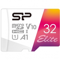 32GB microSD Class10 A1 V10 UHS-I + SD adapter Silicon Power Elite Color microSDXC, Up to: 100MB/s thumbnav 1