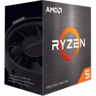 AMD Ryzen 5 5600X, Socket AM4, 3.7-4.6GHz (6C/12T), 3MB L2 + 32MB L3 Cache, No Integrated GPU, 7nm 65W, Unlocked, OEM with Wraith Stealth Cooler