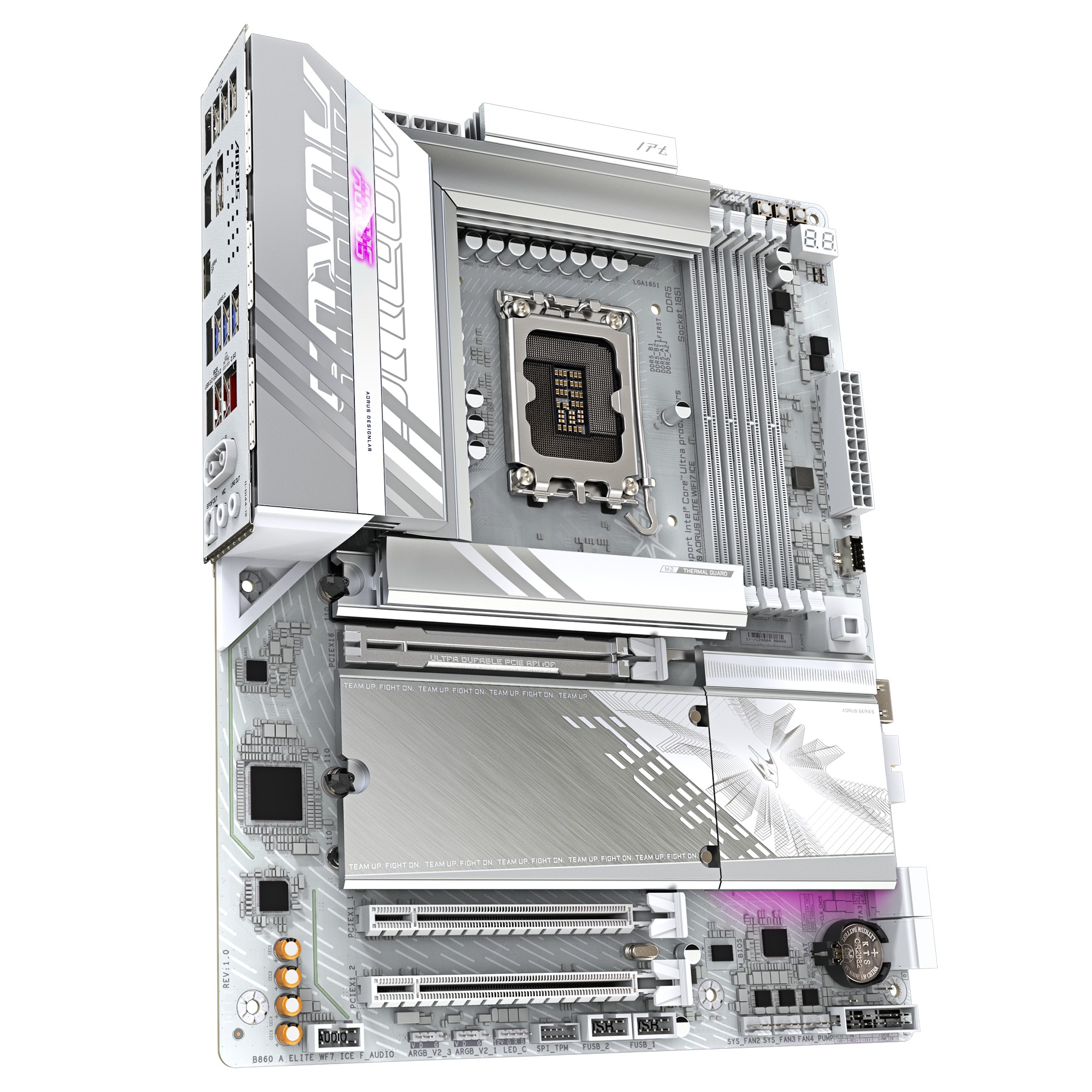 Материнская плата GIGABYTE B860 A ELITE WF7 ICE/ 1851/ Intel B860/ DDR5 / ATX photo 3