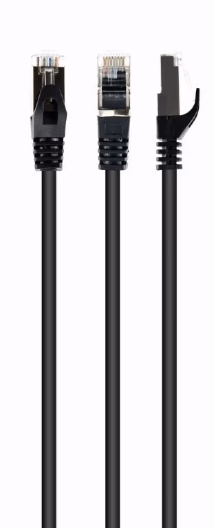 S/FTP Cat. 6A Low Smoke Zero Halogen (LSZH) jacketpatch cord, 5m, Black 