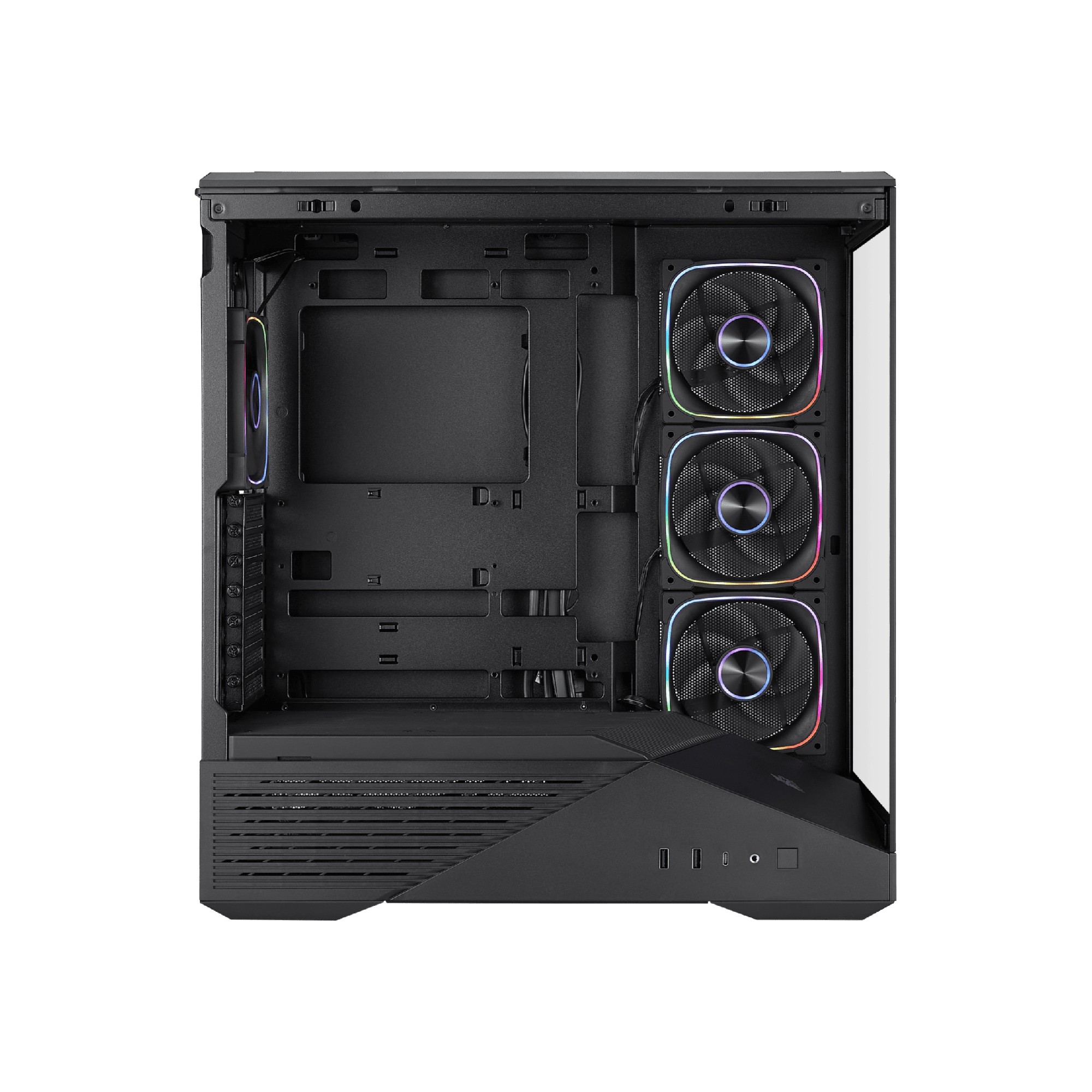 Корпус 1STPLAYER GM7 / w/oPSU / Side-Window / 4x120mm / ATX / Black photo 3
