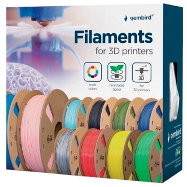 Gembird PLA+ Filament,  Gold, 1.75 mm, 1 kg photo 3