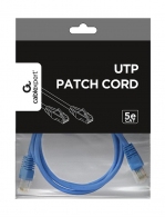 Patch cord cat. 5E PP12-1M/B Blue, 1 m,  molded strain relief 50u" plugs thumbnav 2