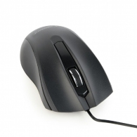 Gembird MUS-3B-01, Optical Mouse, 1000dpi, USB, 1.35m cable, Black thumbnav 2
