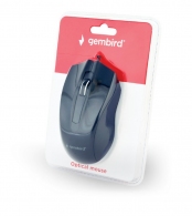 Gembird MUS-3B-01, Optical Mouse, 1000dpi, USB, 1.35m cable, Black thumbnav 3