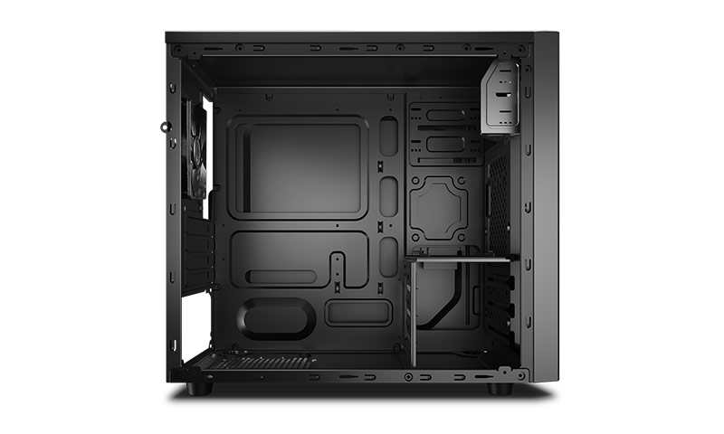 DEEPCOOL ”MATREXX 30 SI” Micro-ATX Case, without PSU, Pre-installed: Rear 1x 120mm black fan, VGA Compatibility: 250mm, support cable management, 2x 2.5” Drive Bays, 3x 3.5” Drive Bays,1xUSB3.0, 1xUSB2.0, 1xAudio, 1xMic, Black photo 6