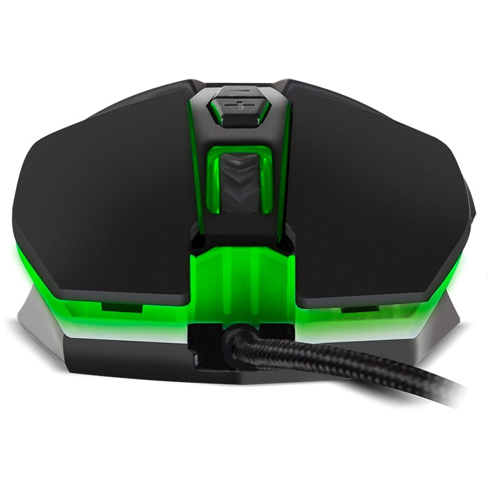 SVEN RX-G810 Gaming, Optical Mouse, 800-4000 dpi, 6+1 buttons (scroll wheel),  DPI switching modes, Two navigation buttons (Forward and Back),Soft Touch coating, USB, Black photo 4