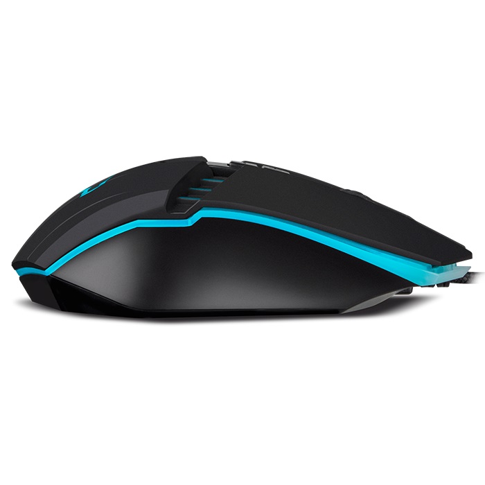 SVEN RX-G810 Gaming, Optical Mouse, 800-4000 dpi, 6+1 buttons (scroll wheel),  DPI switching modes, Two navigation buttons (Forward and Back),Soft Touch coating, USB, Black photo 7