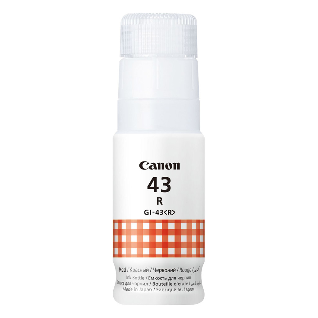 Ink Bottle Canon INK GI-43 R (4716C001), Red, 60ml for Canon Pixma G640/540, 8000 pages. photo 1 Ink Bottle Canon INK GI-43 R (4716C001), Red, 60ml for Canon Pixma G640/540, 8000 pages. photo 1