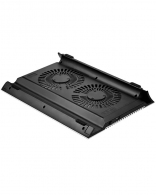 DEEPCOOL "N8", Notebook Cooling Pad up to 17", 2 fan - 140mm, 1000rpm, <25dBA, 94.7CFM, 4x USB, all aluminum extrusion panel, Silver thumbnav 4