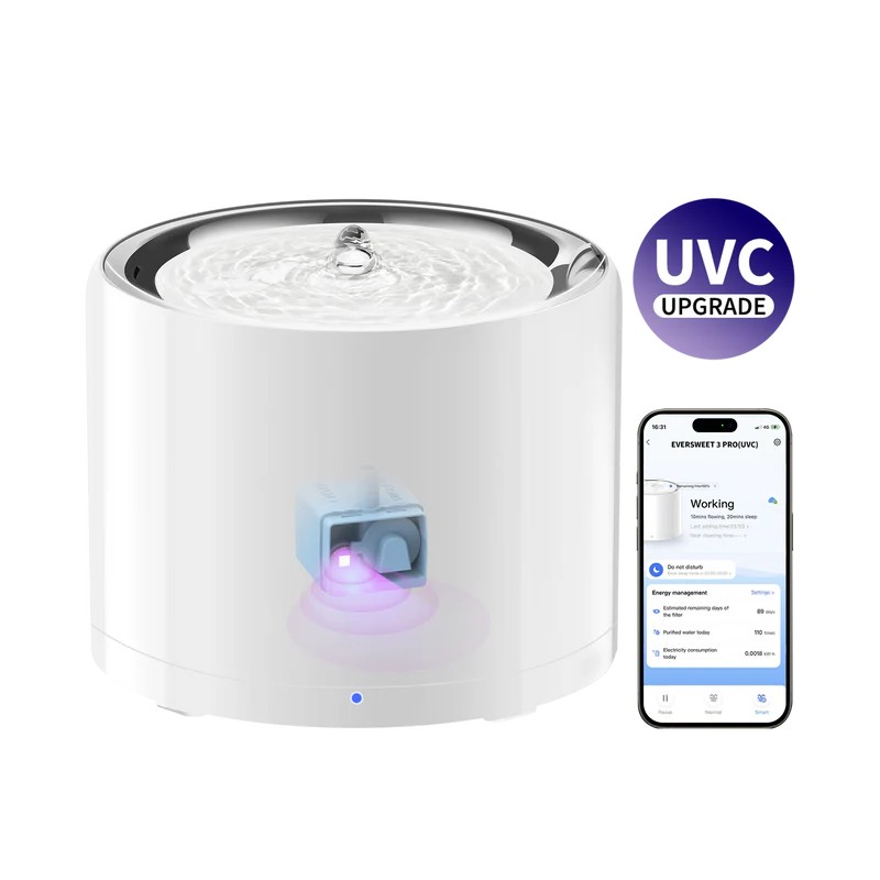Smart Dispenser de apa potabila Petkit Eversweet 3 Pro (UVC)/ 1.8L photo 1