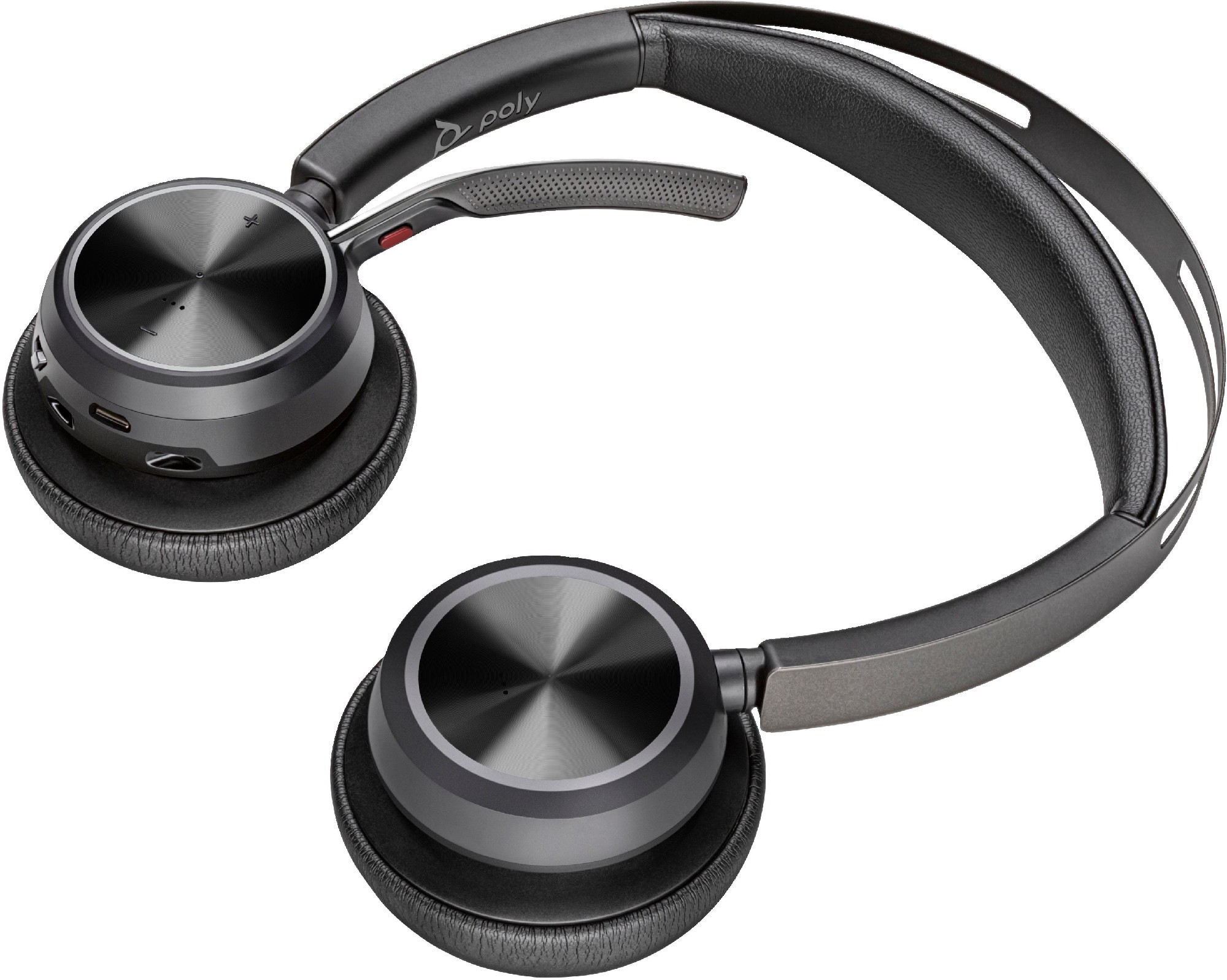 Casti Bluetooth Наушники Poly Voyager Focus 2/  Black photo 4