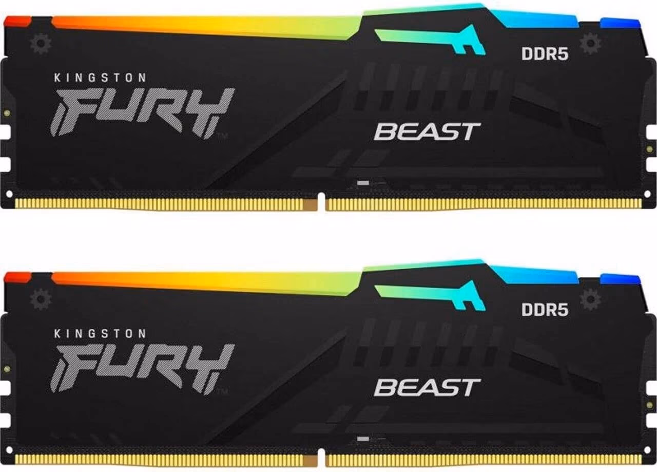 Опреативная память Kingston FURY Beast RGB EXPO DDR5 5600MHz 128GB (Kit of 2*64GB)