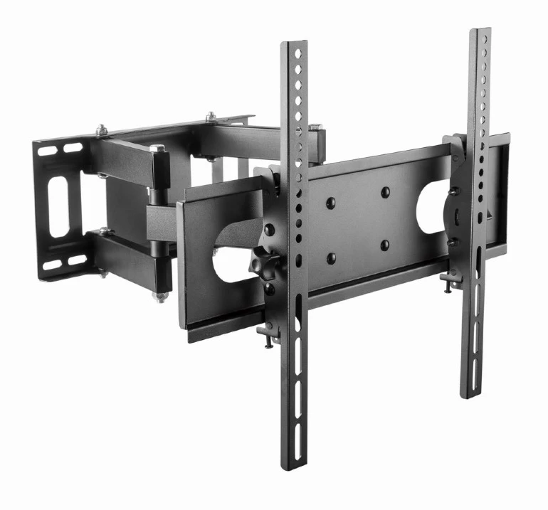 Full-motion TV-Wall Mount for 32 -55”- Gembird ”WM-55ST-04”, allows up to 60 degrees swivel and 20 degrees tilting, max. 35 kg, Distance to wall: 78 - 400 mm, max. VESA 400 x 400, Black