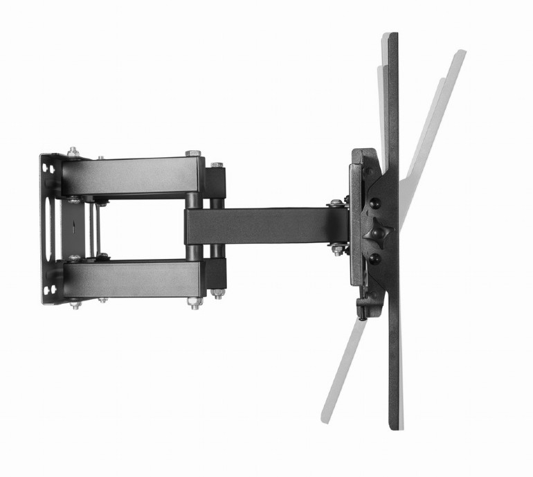 Full-motion TV-Wall Mount for 32 -55”- Gembird ”WM-55ST-04”, allows up to 60 degrees swivel and 20 degrees tilting, max. 35 kg, Distance to wall: 78 - 400 mm, max. VESA 400 x 400, Black photo 8