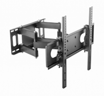 Full-motion TV-Wall Mount for 32 -55”- Gembird ”WM-55ST-04”, allows up to 60 degrees swivel and 20 degrees tilting, max. 35 kg, Distance to wall: 78 - 400 mm, max. VESA 400 x 400, Black thumbnav 2