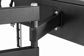 Full-motion TV-Wall Mount for 32 -55”- Gembird ”WM-55ST-04”, allows up to 60 degrees swivel and 20 degrees tilting, max. 35 kg, Distance to wall: 78 - 400 mm, max. VESA 400 x 400, Black thumbnav 7