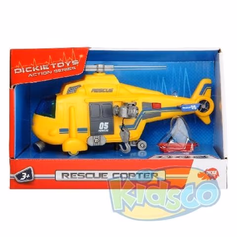 Dickie auto "Helicopter" sunet&lumina 18 cm 