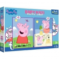 Trefl 43001 Puzzles Baby Maxi 2*10 Peppa Pig