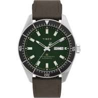 Waterbury Dive Automatic 40mm Leather Strap Watch