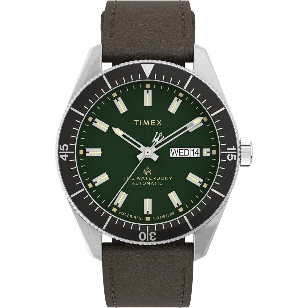 Waterbury Dive Automatic 40mm Leather Strap Watch photo 1
