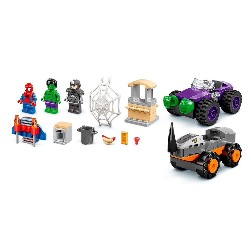 Constructor Lego Marvel Hulk vs. Rhino Truck Showdown 10782 de la 4+ ani photo 3
